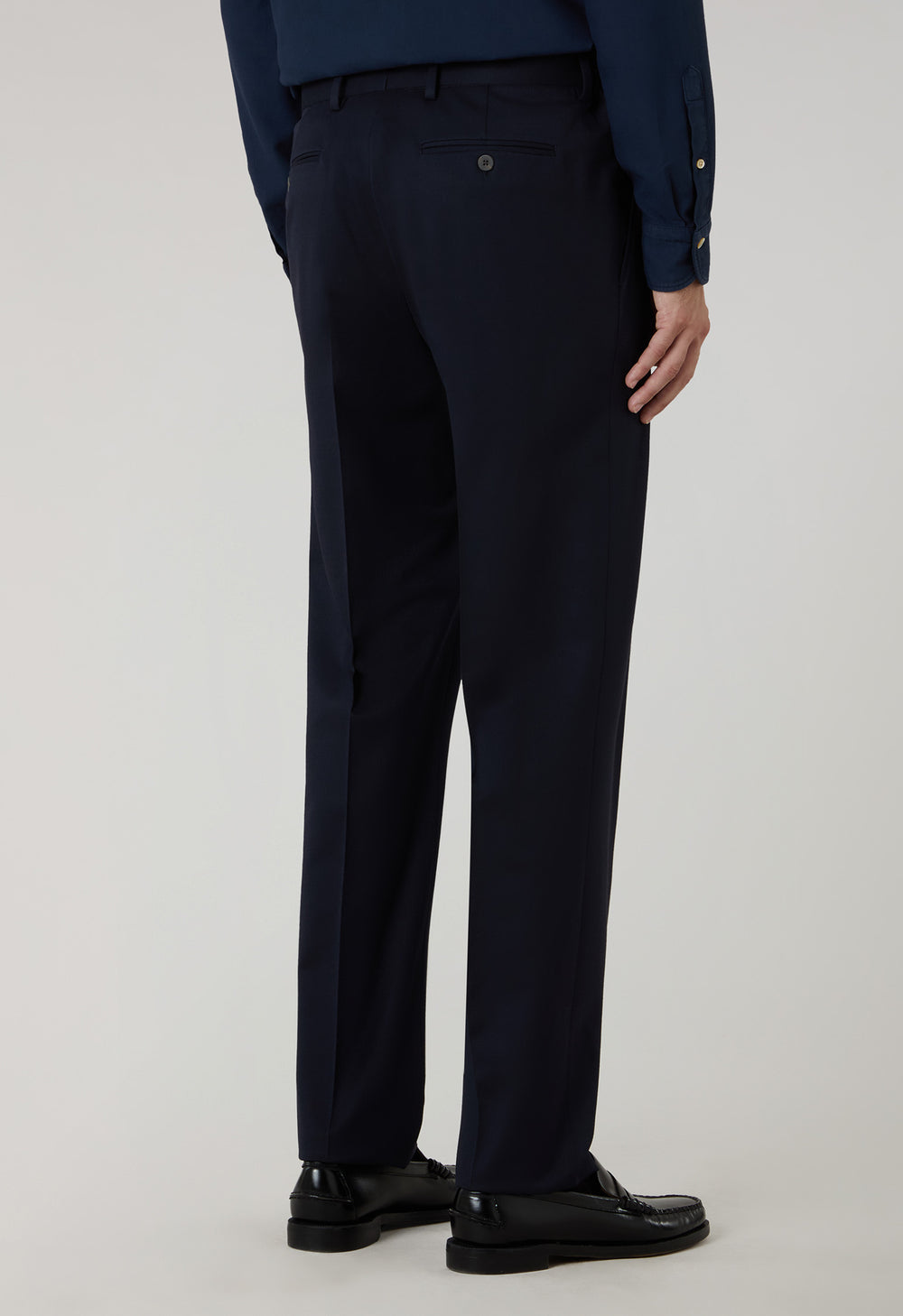 Dunkelblaue Hose Mario aus Stretchwolle