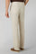 Pantalone Napoli in lino tinto in capo beige