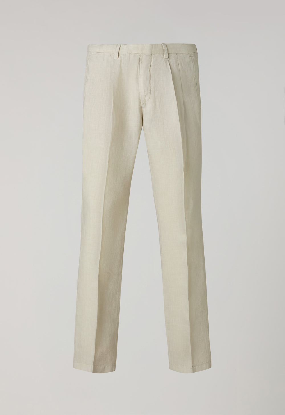 Pantalone Napoli in lino tinto in capo beige