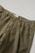 Khaki Garment Dyed Linen Napoli Trousers