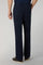 Pantalone Napoli in cotone stretch tinto in capo blu