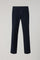 Pantalone Napoli in cotone stretch tinto in capo blu