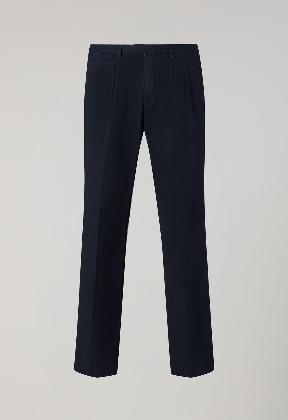 Pantalone Napoli in cotone stretch tinto in capo blu