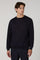Blue Superlight Wool Crewneck