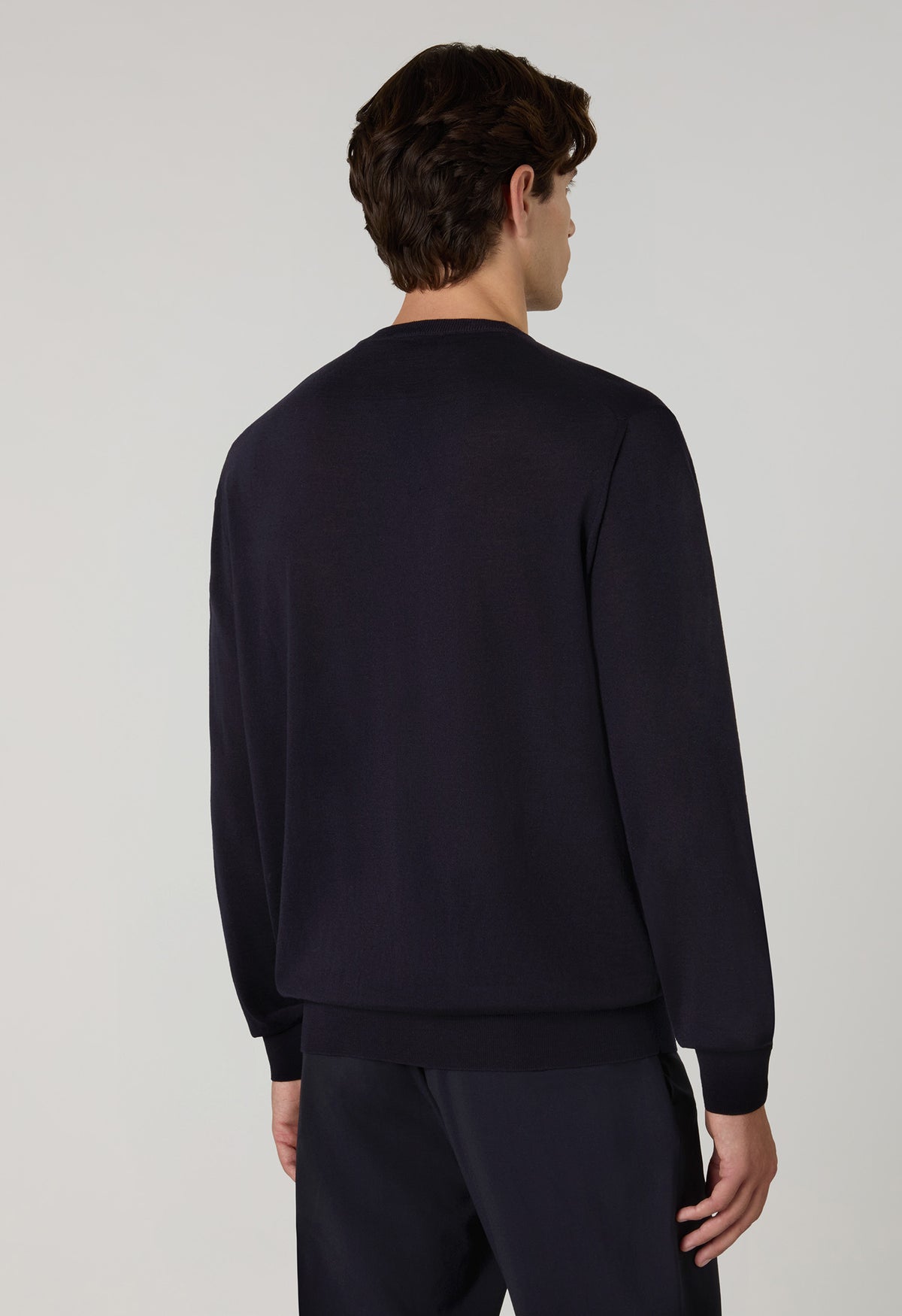 Girocollo in lana superlight blu
