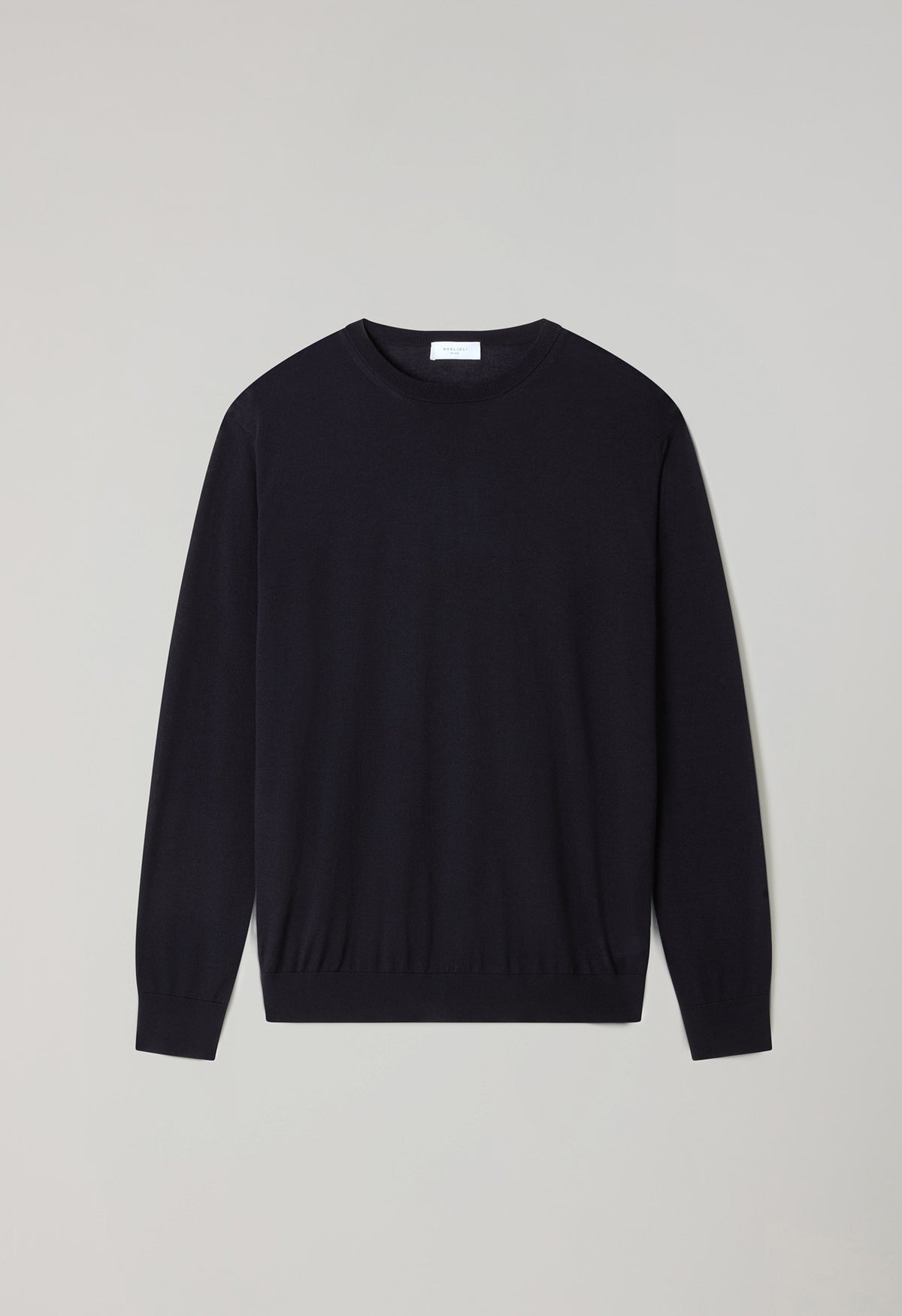 Blue Superlight Wool Crewneck
