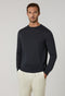 Blue Superlight Wool Crewneck