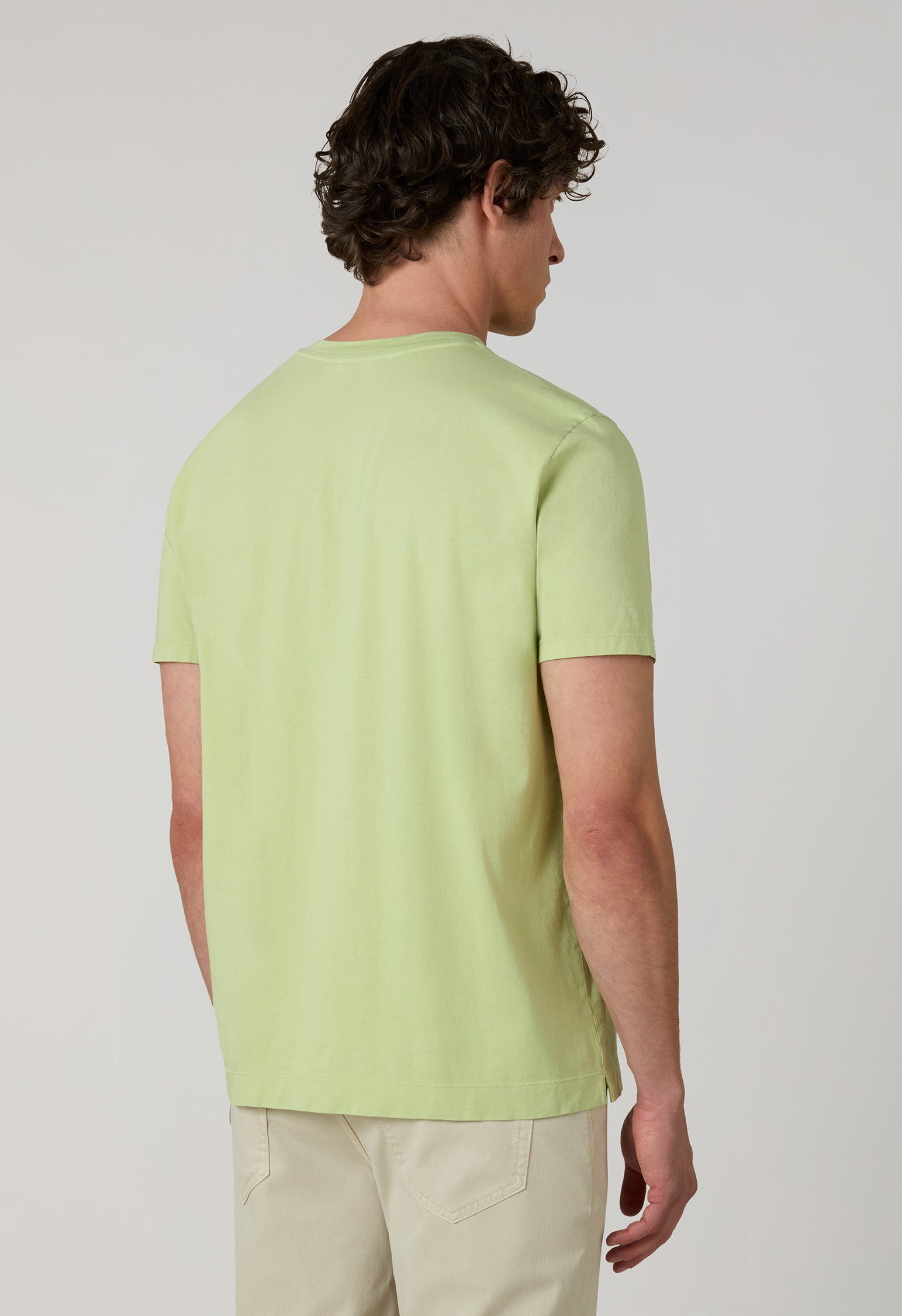 T-Shirt in jersey verde lime
