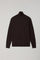 Dark Brown Superlight Wool Turtleneck