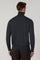 Dunkelgrauer Rollkragenpullover aus Superlight-Wolle
