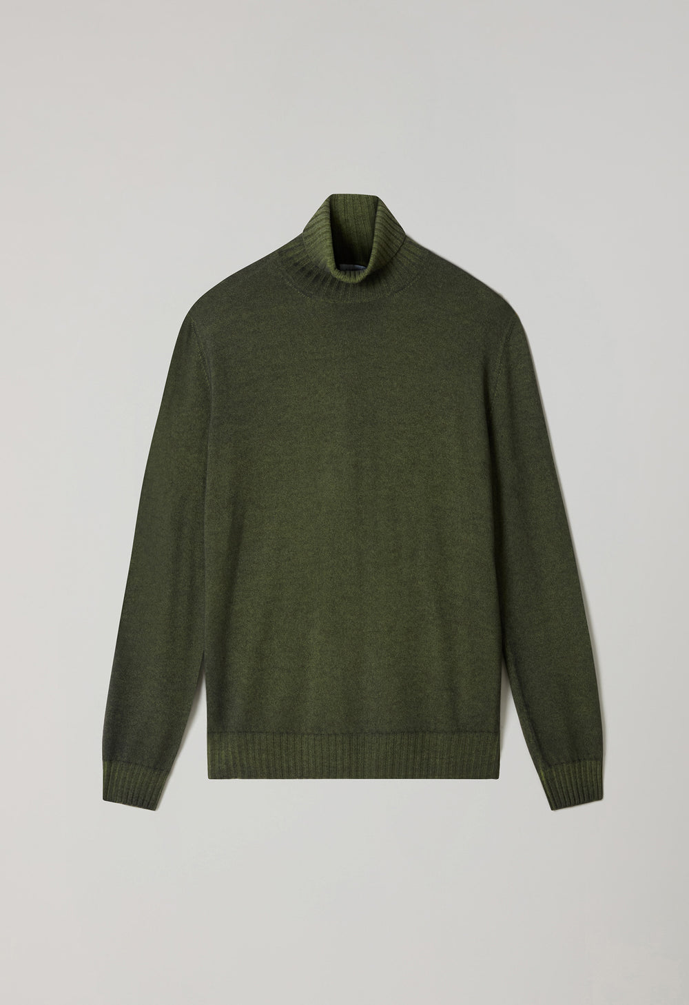 Grüner Rollkragenpullover aus Kaschmir Tinto Velo