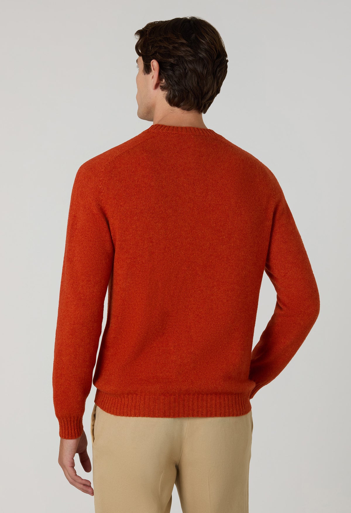 Girocollo in cashmere arancione