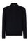 Bomber in maglia in cotone e cashmere blu