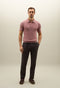 White Honeycomb Cotton short-sleeve Polo