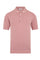 Pink Honeycomb Cotton short-sleeve Polo
