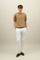 Light Brown Garment Dyed Cotton T-Shirt