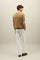 Light Brown Garment Dyed Cotton T-Shirt