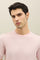 Pink Garment Dyed Cotton T-Shirt