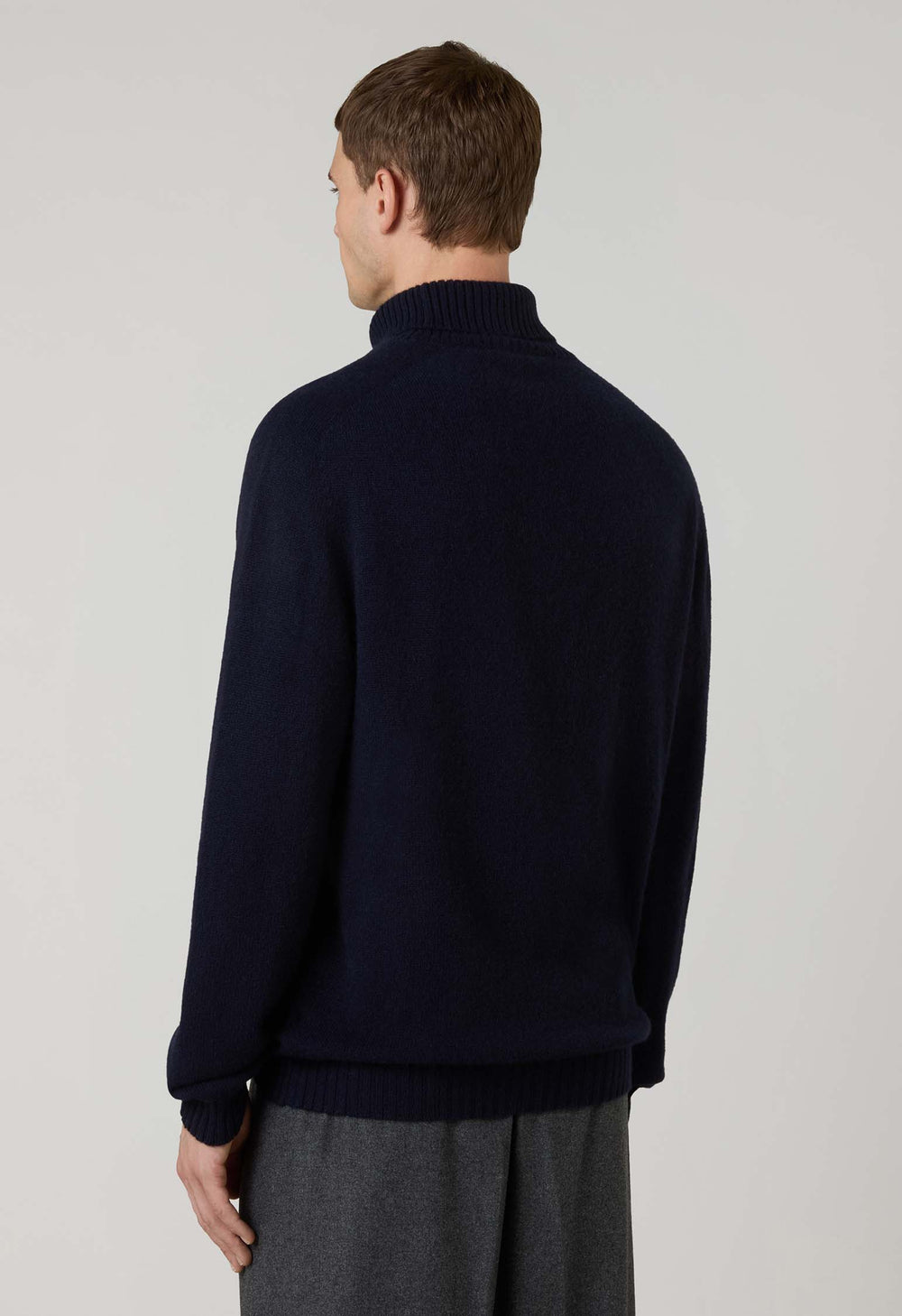 Blue Coccola Cashmere Turtleneck
