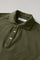 Dark Khaki Cotton Linen Short-Sleeve Polo