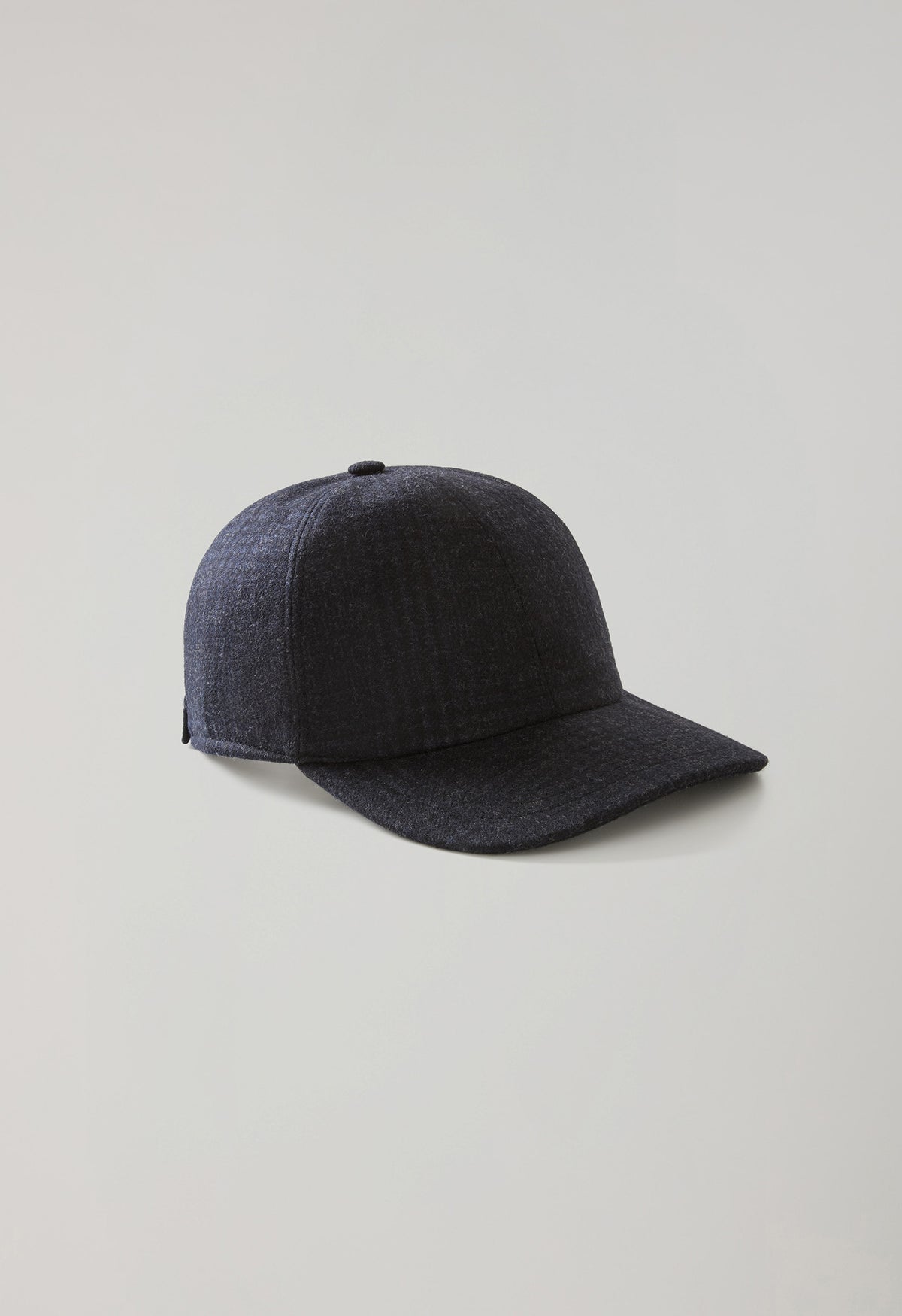 Cappellino da baseball in flanella soft Principe di Galles blu