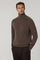 Brown Wool Cashmere Turtleneck