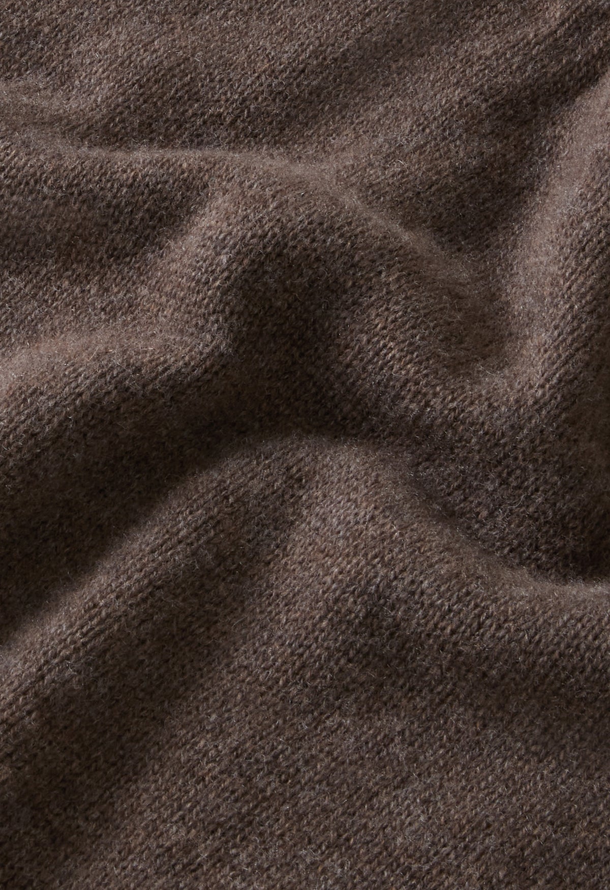 Brown Wool Cashmere Turtleneck