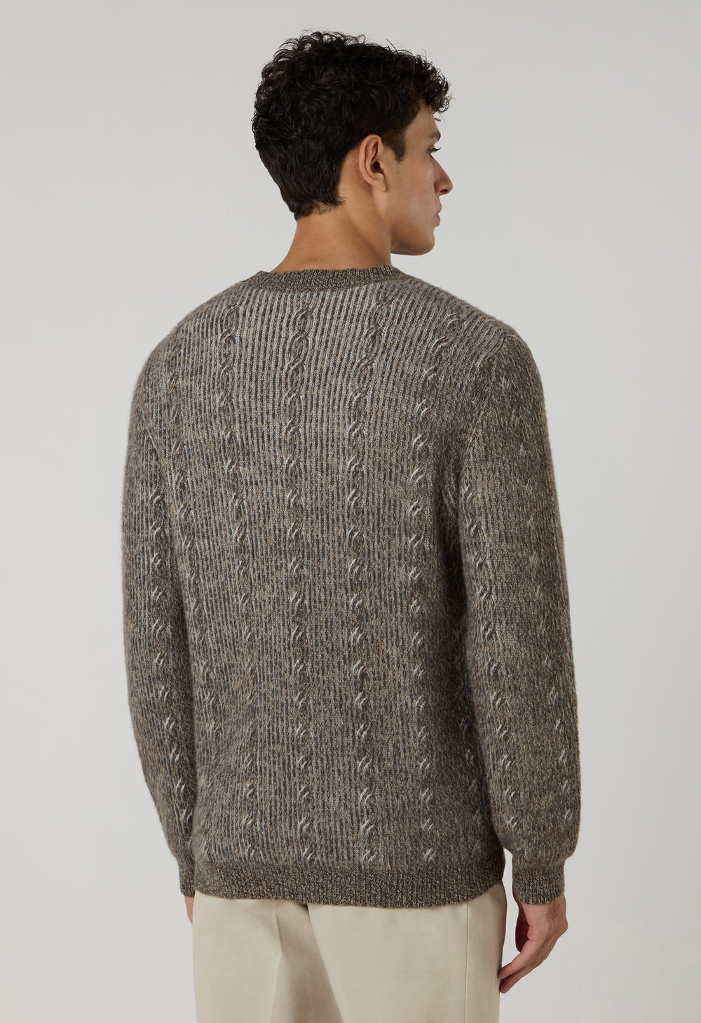 Girocollo in cashmere marrone
