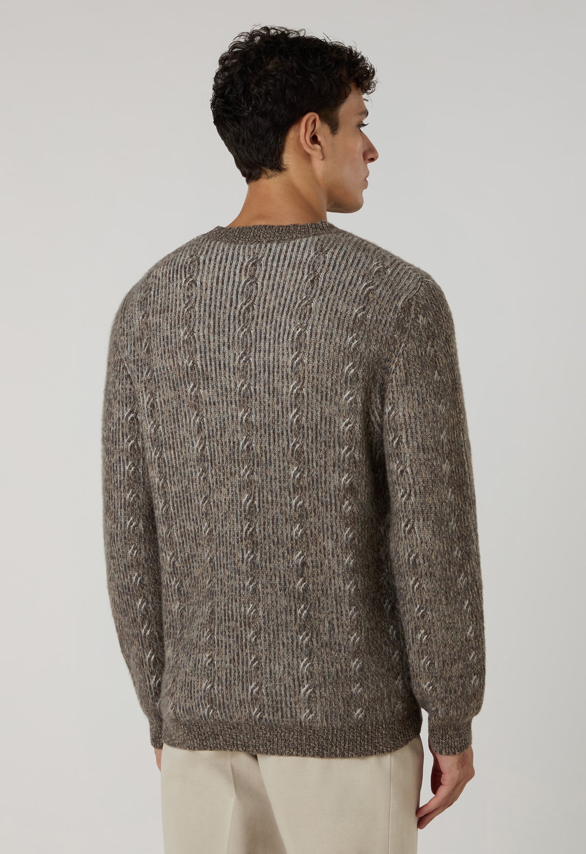 Girocollo in cashmere marrone
