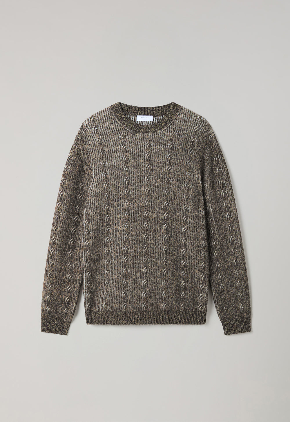 Girocollo in cashmere marrone