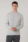 Girocollo in cashmere Mouliné grigio