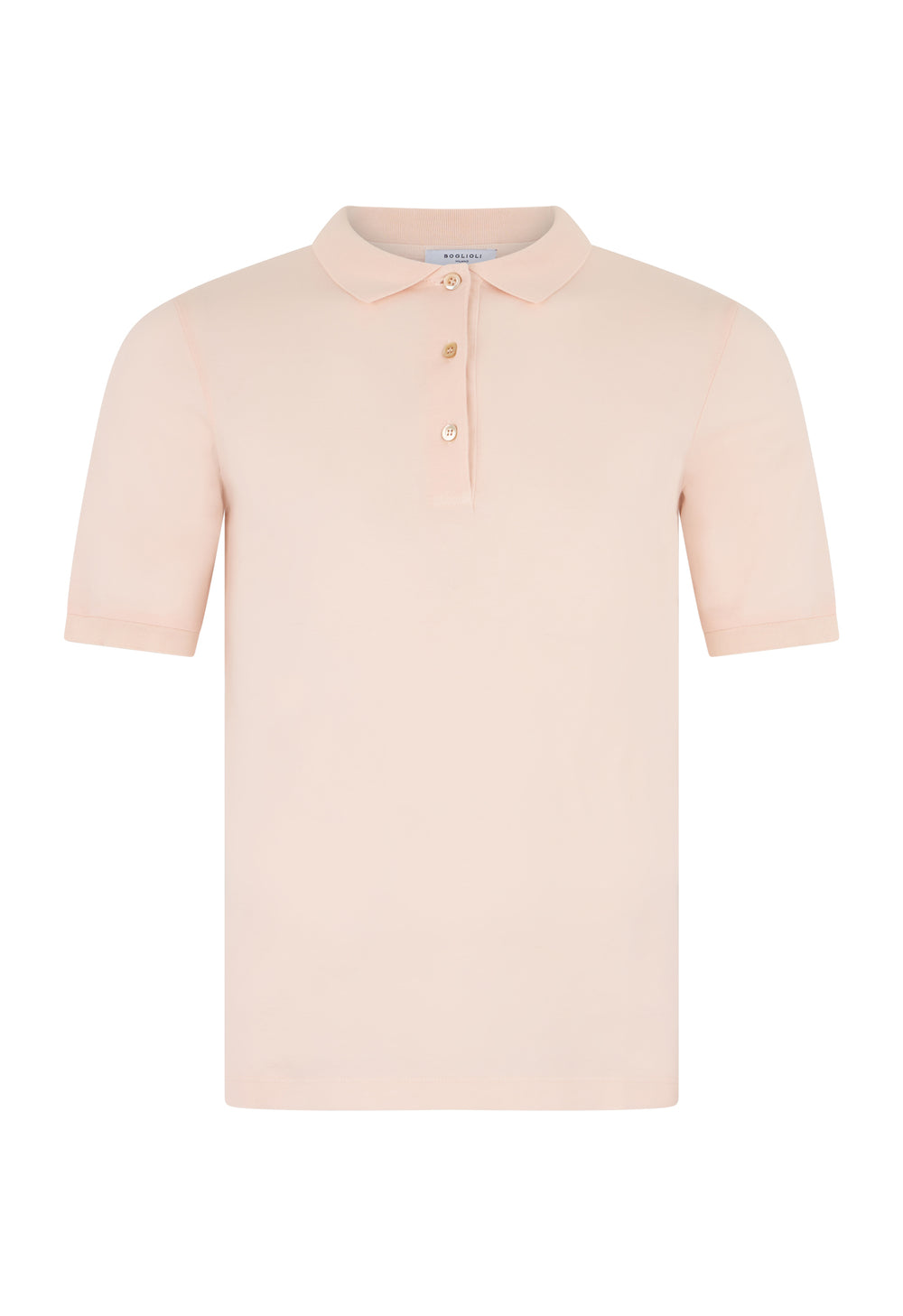 Polo a maniche corte in jersey rosa