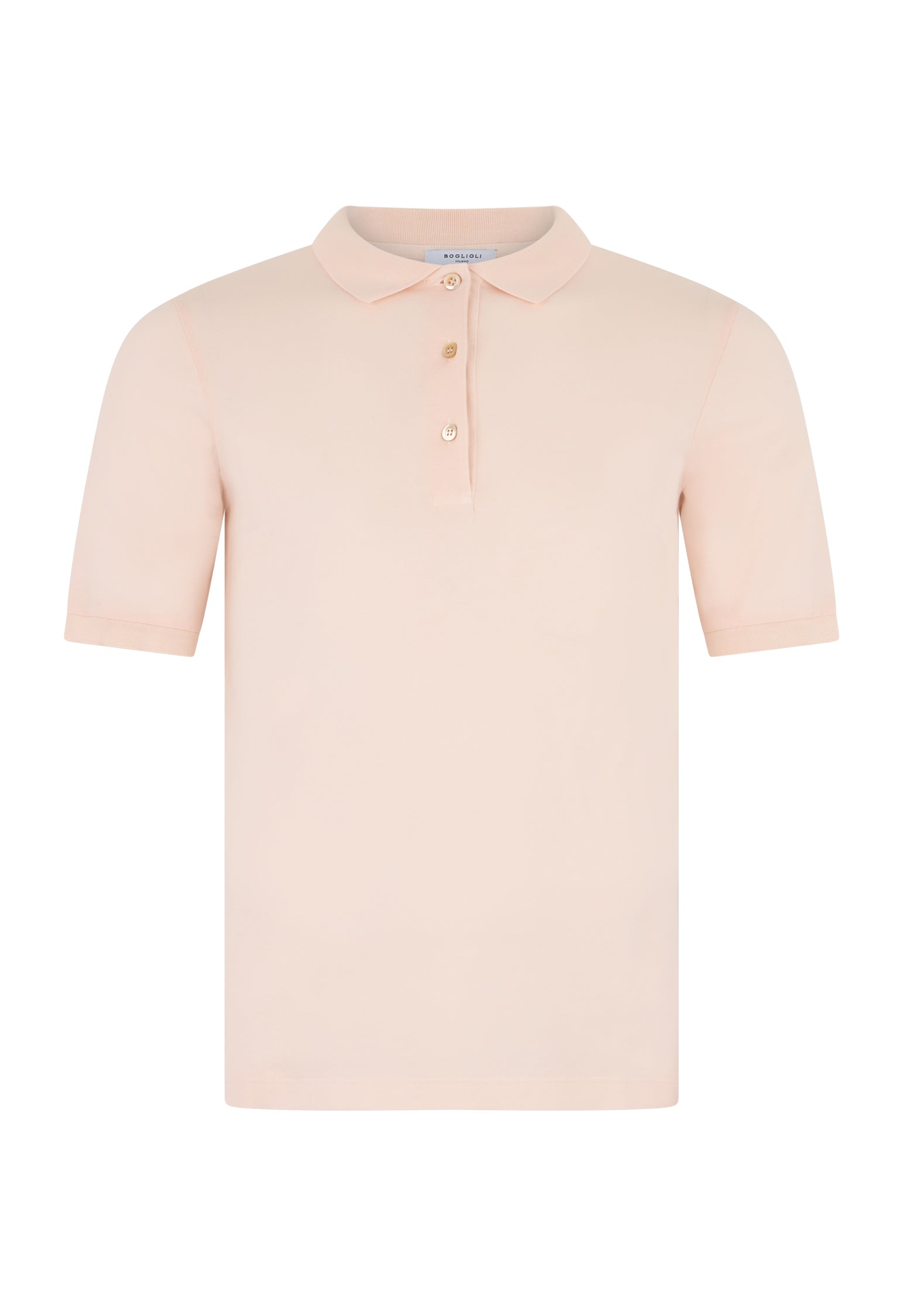 Polo a maniche corte in jersey rosa