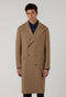 Camel Wool Cashmere double-breasted Polo Coat with martingale