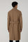Camel Wool Cashmere double-breasted Polo Coat with martingale