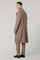 Beige Wool Cashmere double-breasted Polo Coat with martingale