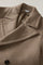 Beige Wool Cashmere double-breasted Polo Coat with martingale