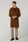 Brown Garment Dyed Cashmere Coat