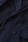 Blue Garment Dyed Cashmere double-breasted Coat