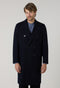 Blue Wool Cashmere double-breasted Coat