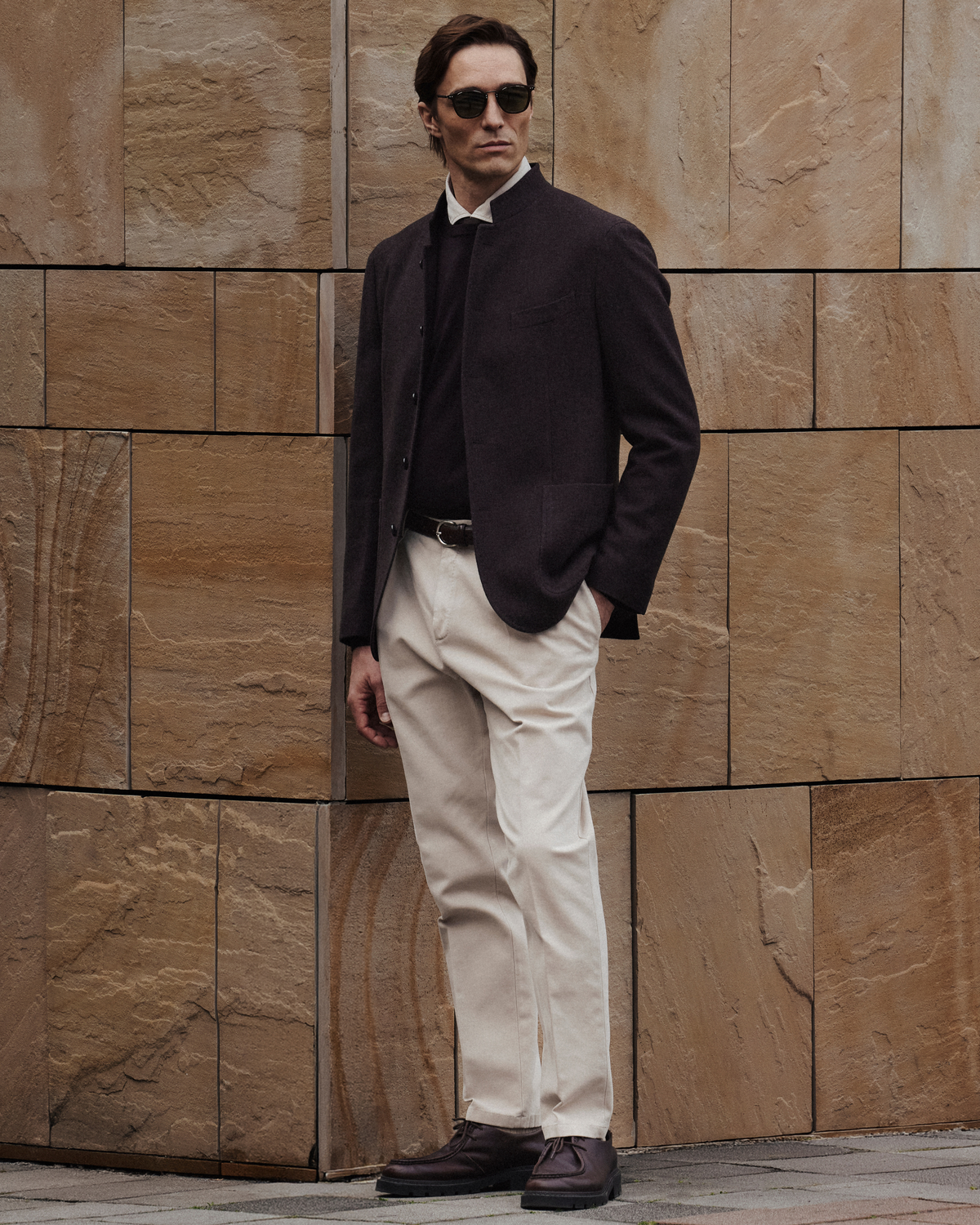 person in a gray suit