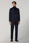 Blue Stretch Wool B-Line Suit