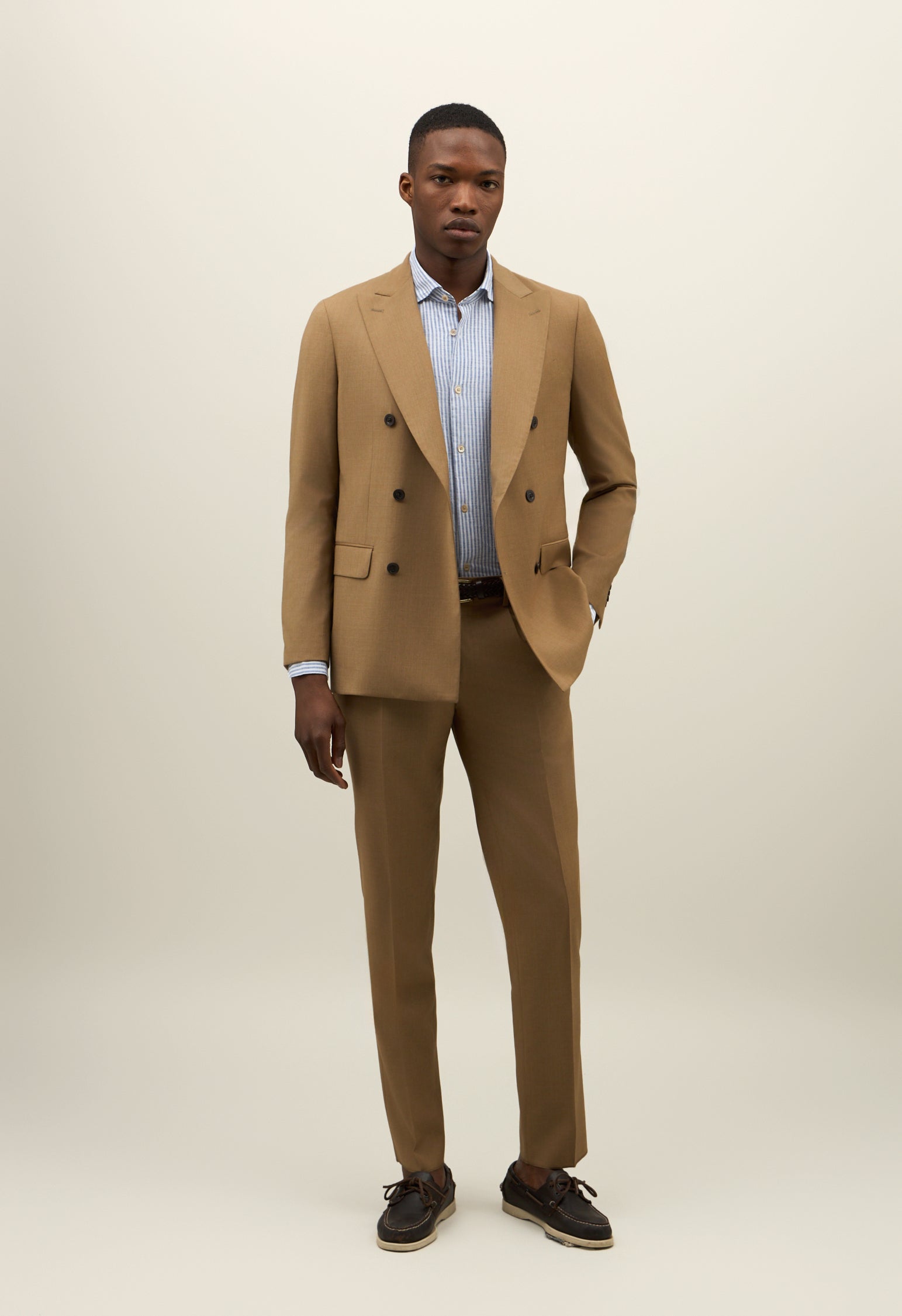 Abito B-Line in lana marrone