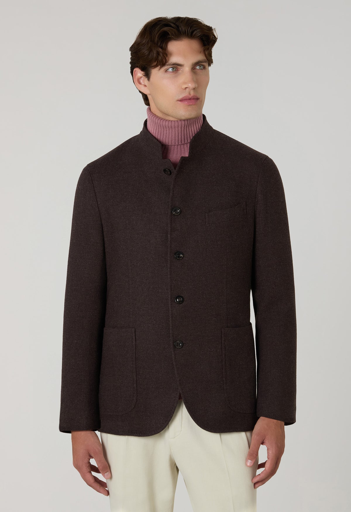 Giacca Gassman in soft lana e cashmere marrone
