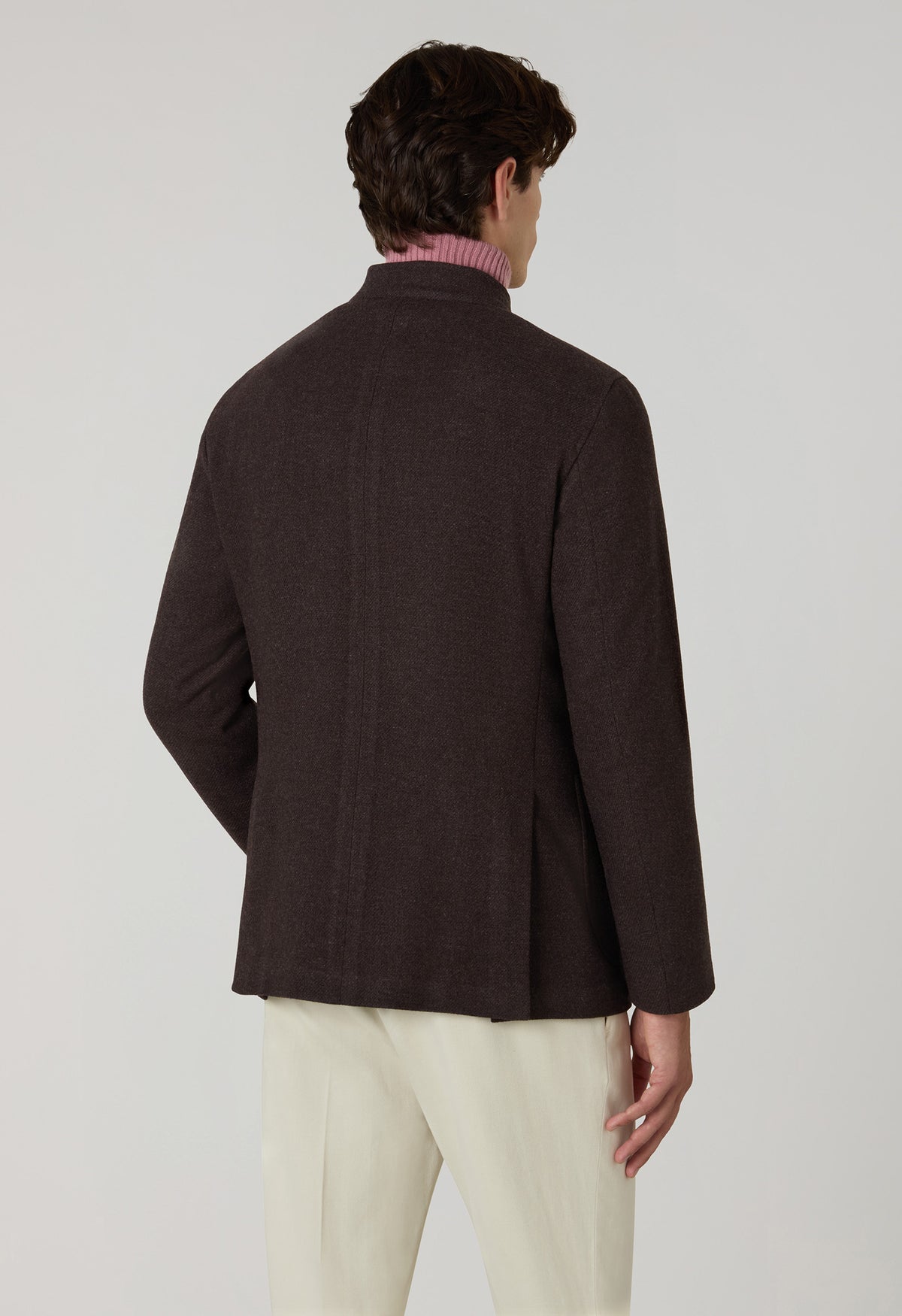 Giacca Gassman in soft lana e cashmere marrone
