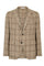 Beige Linen Check K-Jacket