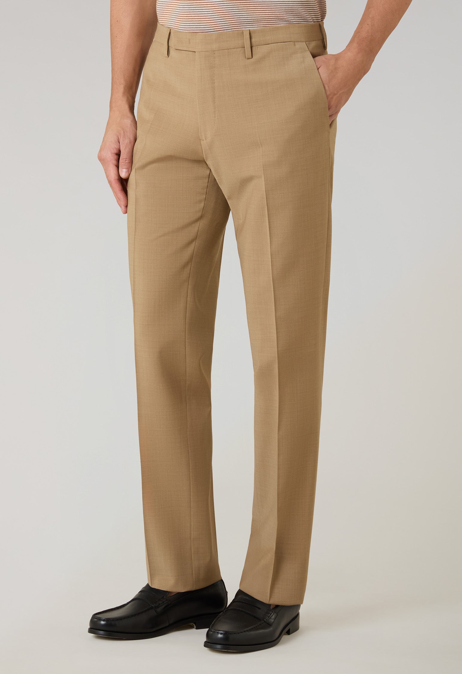 Abito K-Jacket in lana stretch cammello