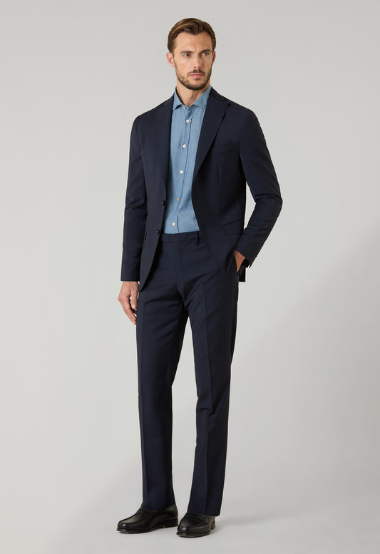 Blue Stretch Wool K-Suit