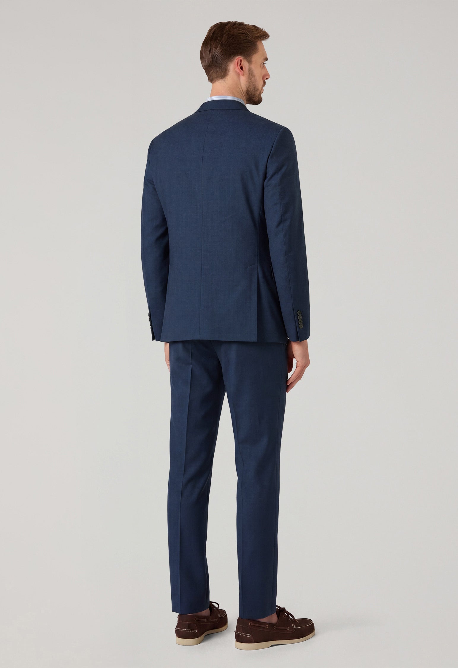 Blue Wool Structured K-Suit