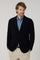 Dunkelblaue K-Jacket aus Strickjersey